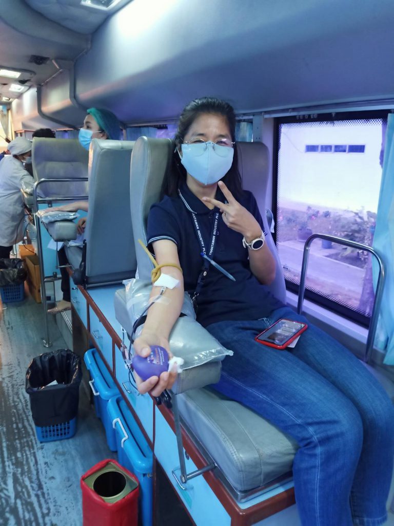 Thantawan Industry Public Company Limited (THIP) joined blood donation due to blood shortages during COVID-19