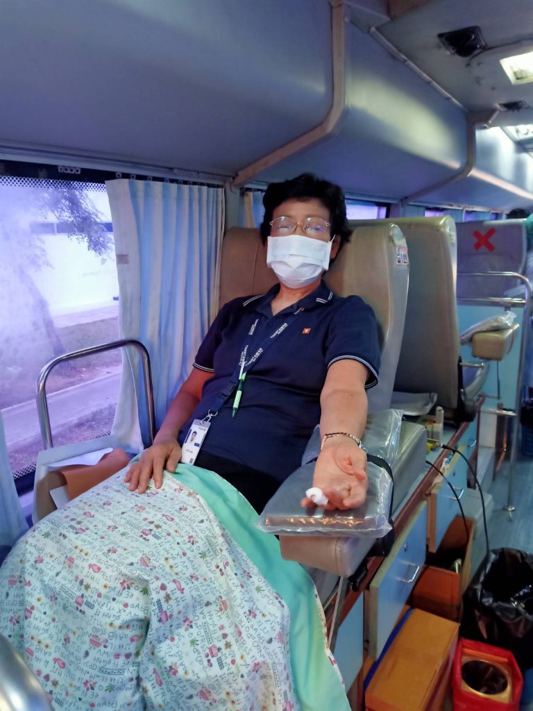Thantawan Industry Public Company Limited (THIP) joined blood donation due to blood shortages during COVID-19