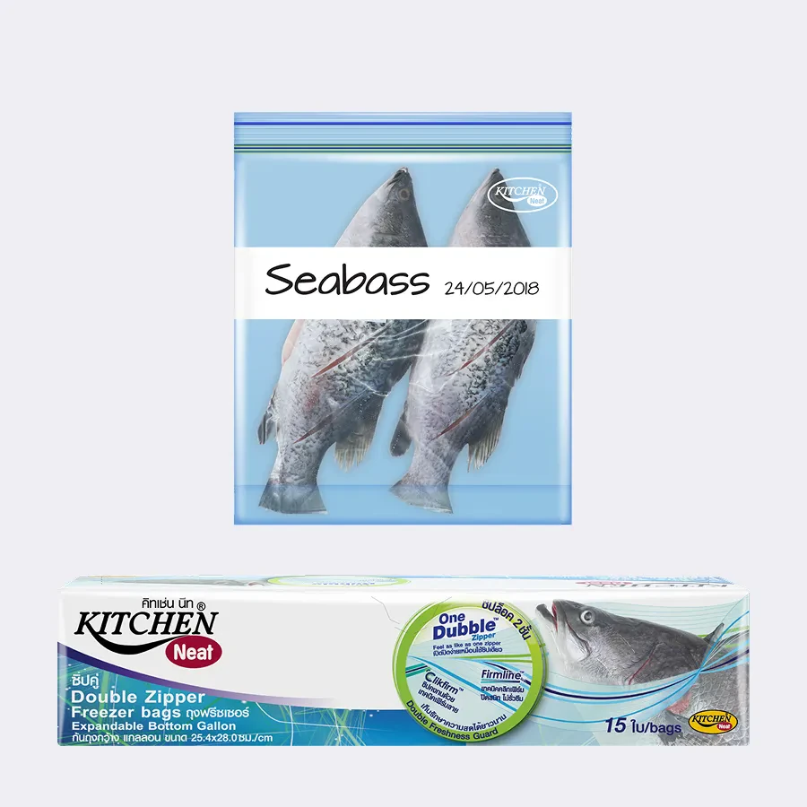 Double Zipper Freezer Bag