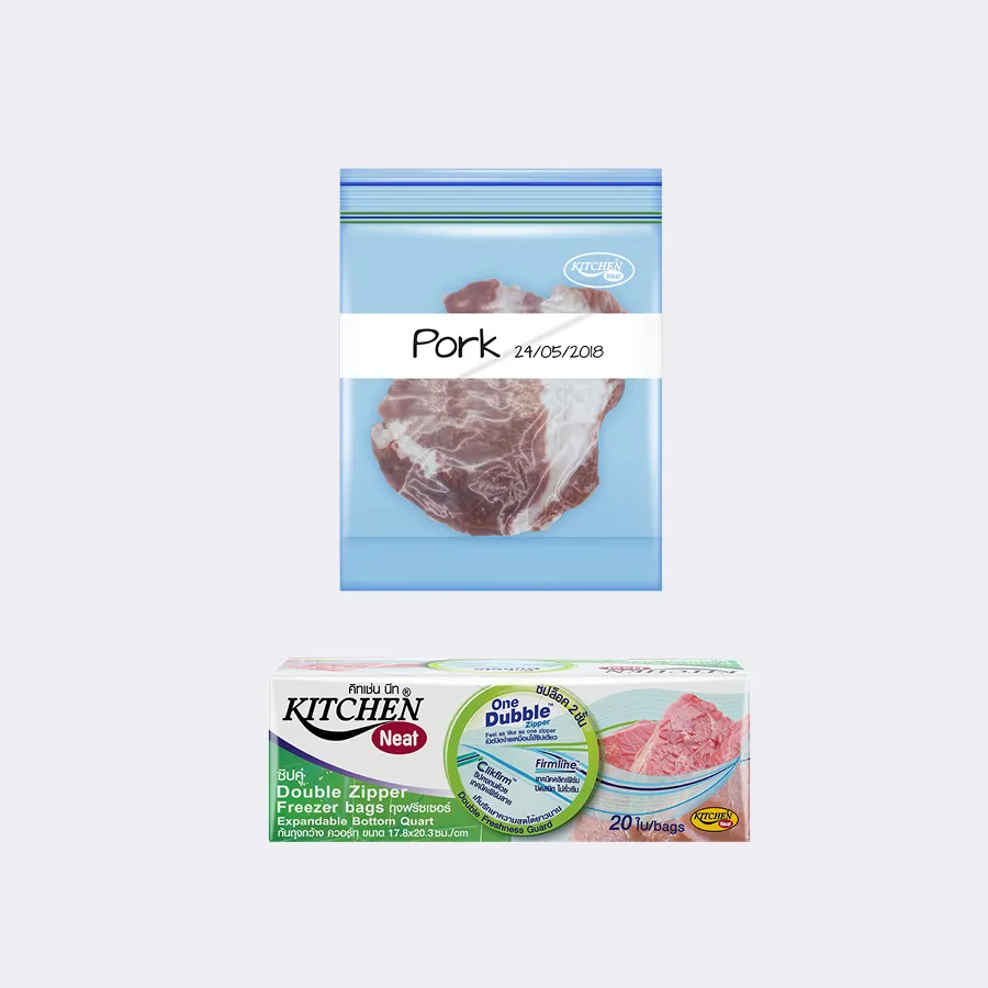 Double Zipper Freezer Bag