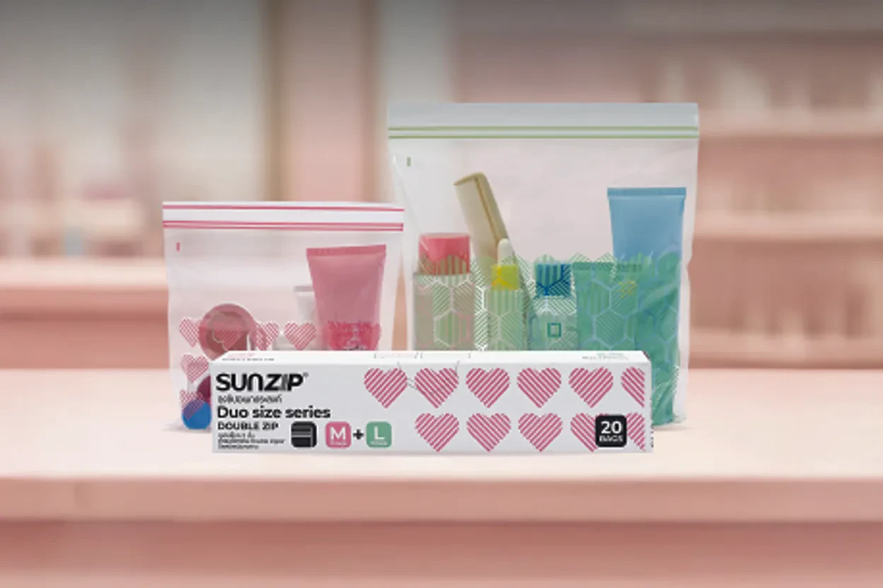 SUNZIP Duo Size Zipper Bag 2-Color Series